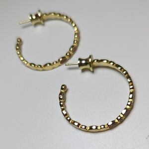 Jewelry Archives - Elegant Gold Textured Fire Opal Hoop Earrings